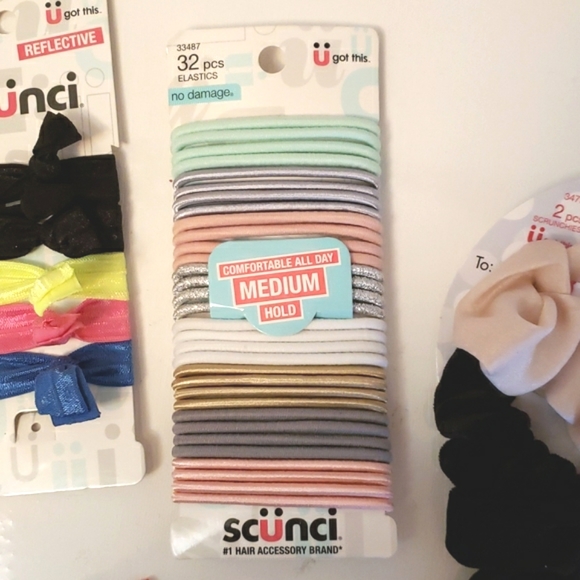 Scunci Hair Scrunchies, spirals, Elastics & Headband NWT - Picture 2 of 7